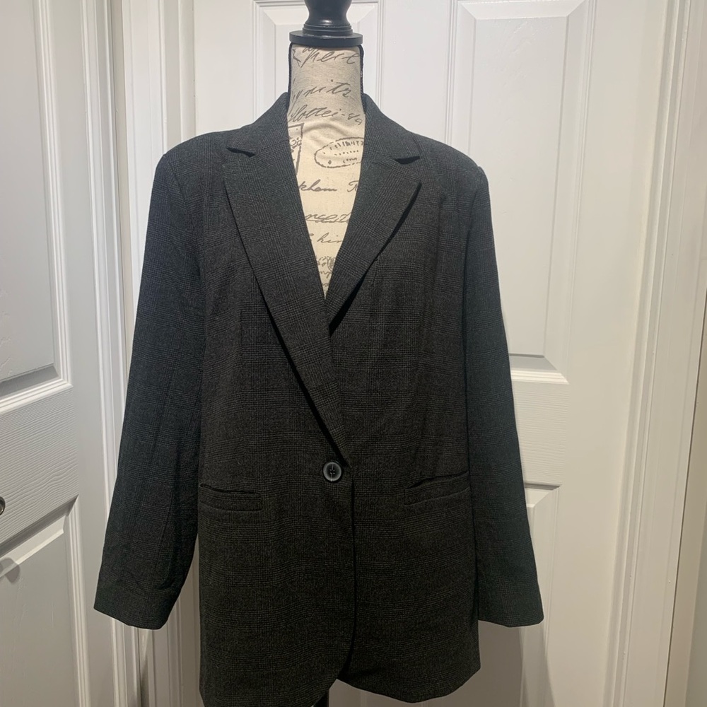 Classic Black and Charcoal Blazer